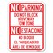 Signmission Do Not Block Driveway Tow Zone No Estacione No Bloque El Parquiedero Area De Remolque, A-1824-24173 A-1824-24173 - alternate 1